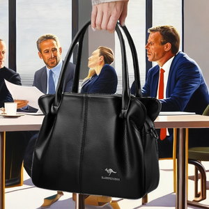 3 capas 2-2.9L bolso de mano Vintage de gran capacidad para mujer PU cierre de cremallera correa de cadena bolso de diseñador de lujo 2026 nuevo - Product Image 2