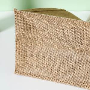 Custom Logo Reusable Jute Shopping Bags <b>Laminated</b> Burlap Gift Bag for Wedding Welcome Packs - Product Image 6