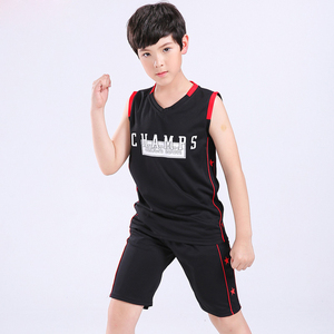 Custom logo boy basketball uniform elementary school student sportswear kids best shorts jersey 2 piece set - Product Image 4