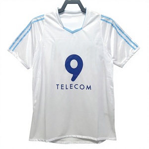 Uniformes de Fútbol de Verano, Camiseta Retro del Marsella Temporada 2002/03 con Mangas Cortas Estampadas, Uniforme de Competición de Clubes Europeos - Product Image 1