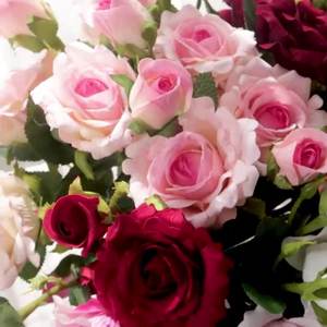 Flor de Rosa Artificial, Pared de Flores para Boda, Decoración de Boda, Flores Artificiales de Seda - Product Image 2