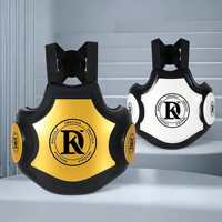 Protège-poitrine de boxe en PU avec surface en mousse EVA pour entraînement de Muay Thai, Sanda, Kickboxing, Taekwondo et entraînement en salle de sport