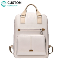 Sac à dos professionnel étanche Fuliya avec logo personnalisé, sac à dos décontracté résistant à l'eau pour étudiants, ordinateur portable, pour maman, travail, école