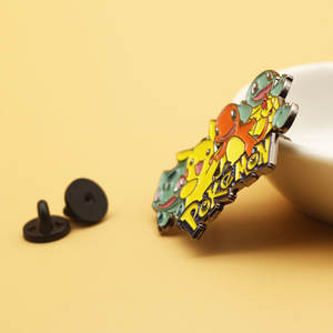 เข็มกลัดโลหะลายโปเกมอนสุดสร้างสรรค์และตลก ดีไซน์ตัวละครจากโลหะผสม สำหรับตกแต่งแฟชั่น - Product Image 3