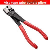 Jeu de 9 pinces à sertir coudées en acier à haute teneur en carbone pour conduites d'eau et d'huile de voiture, avec pinces à sertir et outils de démontage de vises