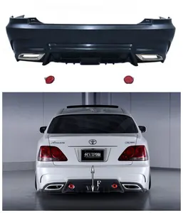 Hot selling PP material Car Bumper For Toyota crown 2003-2008 Upgrade AimGain Style Rear Bumper Car body kit GRS180 GRS182 184