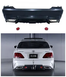 Bumper mobil bahan PP penjualan laris untuk Toyota crown 2003-2008 Upgrade gaya AimGain belakang Bumper mobil body kit GRS180 GRS182 184