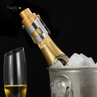 Thankhot 2025 Top Vendeur En Acier Inoxydable Bouchon De Champagne Sous Vide Articles Promotionnels De Mariage Champagne Couvercles Bar Vin Accessoires