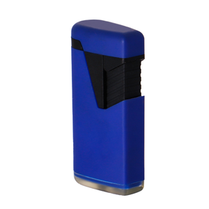 Briquet électronique rechargeable en plastique à double flamme tendance, coupe-vent, à ouverture rabattable - Product Image 5