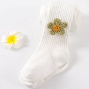 Nuovi Collant per Bambini Autunno 2024, Stile Coreano Antizanzare con Motivi Floreali e Righe Verticali, <span class=keywords><strong>Leggings</strong></span> per Bambine - Product Image 5