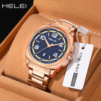 Montre à quartz pour homme, sport et mode, minimaliste, analogique, aiguilles lumineuses, affichage de la date, étanche, bracelet en acier inoxydable