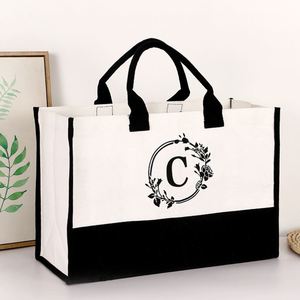 Bolsa de Mano de Lona con Diseño Personalizado y Monograma, Regalo de Boda para Mujer - Product Image 4