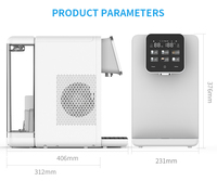 Distributeur d'eau à hydrogène SPE système de filtre à osmose inverse purificateur d'eau à hydrogène à écran tactile de bureau pour la maison