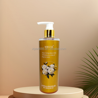 MRUIS OEM gel mandi wangi pemutih Tiongkok cuci badan bunga sakura mandi kulit hitam kelapa mandi organik sabun mandi pria