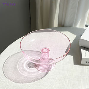 Offre Spéciale nordique danois coloré contraste verre salon salle à manger Table à manger zone de réception Table basse assiette de fruits secs - Product Image 3