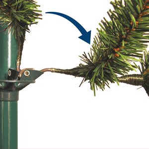 <span class=keywords><strong>Sapin</strong></span> vert Dunhill personnalisé blanc lumières comprend un support 6-7.5Feet National Tree Company pré-éclairé arbre de Noël artificiel complet - Product Image 6
