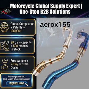 ท่อไอเสียแต่งทรงเรขาคณิตสำหรับรถมอเตอร์ไซค์ Aerox 155 อุปกรณ์ตกแต่งและอะไหล่ - Product Image 1