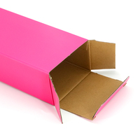 Caja de Regalo Rosa con Logotipo Personalizado, Empaque de Cartón Premium para Ropa de Ballet y Artículos Largos, Ecológica, Resistente y Moderna