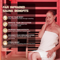 Salle de sauna infrarouge à spectre complet, thérapie par lumière rouge, spa intérieur, sauna de luxe pour la relaxation à domicile