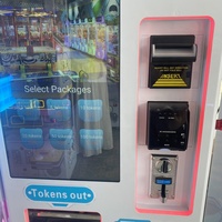 Système de cartes Nayax personnalisées factures à la machine d'échange de jetons de pièces avec accepteur de factures pour parc d'attractions