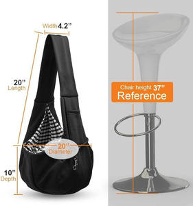 Özel küçük köpek Sling taşıyıcı evcil ürünler evcil hayvan taşıyıcı torba kedi çantası 3-10 Lbs evcil hayvanlar için klasik cep askısı ile - Product Image 6