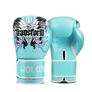 Guantes de Boxeo Muay Thai de Piel Sintética PU de Alta Calidad de 8oz con Cierre y Diseño Impermeable para <span class=keywords><strong>Entrenamiento</strong></span> de MMA y <span class=keywords><strong>Kick</strong></span> <span class=keywords><strong>Boxing</strong></span> - Product Image 2