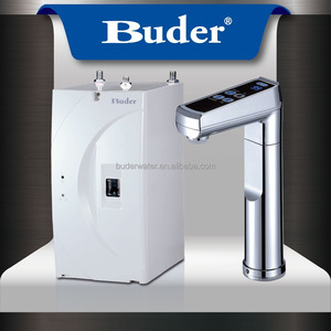 Distributeur d'eau chaude instantanée sous comptoir en acier inoxydable 4L Buder (Taïwan) avec commande tactile, support argenté, idéal pour usage hôtelier - Product Image 4
