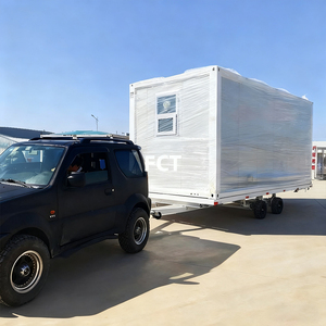 Zeno bão bằng chứng Trailer <span class=keywords><strong>container</strong></span> đúc sẵn ngôi nhà nhỏ trên bánh xe vận chuyển prefab nhà sang trọng di động - Product Image 2