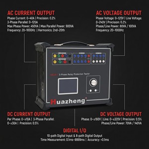 Dispositivo de Calibración de Relés de Protección Trifásicos Automáticos Huazheng para Pruebas de Inyección Secundaria en Redes Inteligentes - Product Image 6