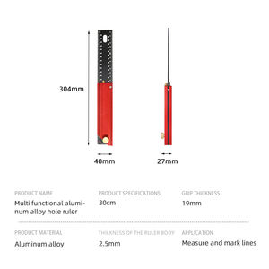 Qualité travail du bois personnalisé étanche pliable trou règle multifonctionnelle en alliage d'aluminium pliable trou règle - Product Image 6