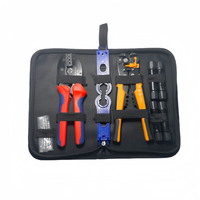 Kit d'outils multifonctionnels pour dénuder les fils et sertir les connecteurs, avec construction en acier A3 et poignée en PVC pour connecteurs PV