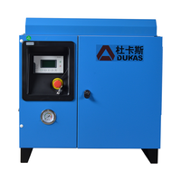 Compresseur d'air à vis monophasé silencieux et économe en énergie, alimentation CA 380V, pression de service 7 bars, pour usage domestique et construction, avec bloc moteur et élément compresseur