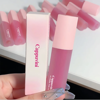 Cappuvini rose glaçure à lèvres miroir amour coeur conception eau lumière verre Transparent minéral brillant à lèvres hydratant beauté liquide