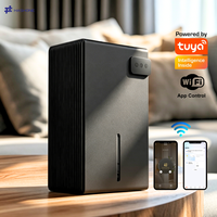 Deshumidificador de Aire Silencioso HASHONE con Pantalla Táctil Digital, Control Remoto Infrarrojo, Temperatura y Humedad