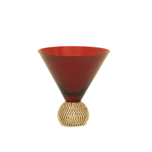 Verre à Cocktail <span class=keywords><strong>Martini</strong></span> Décoration Strass Base Boule - Product Image 1
