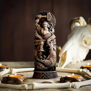 Nouveaux dieux <span class=keywords><strong>nordiques</strong></span> résine artisanat Statue décorations mythe légende Statues pour la maison ou la salle d'étude - Product Image 6