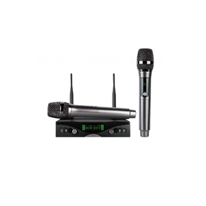 Microphone sans fil U-<span class=keywords><strong>band</strong></span>, un émetteur pour deux micros, pour karaoké domestique FM - Product Image 1