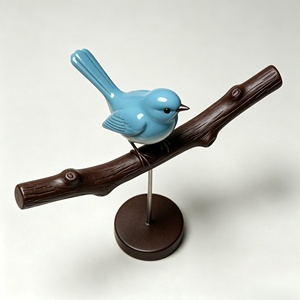 Sentado en una rama, vigilancia tranquila. Este adorno fue tallado y fundido por Bozhiyi. - Product Image 3