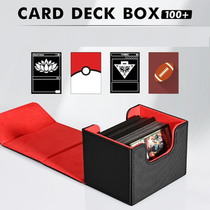 Caja para Cartas, Caja de Almacenamiento para Cartas TCG Yugioh, Elegante Caja de Almacenamiento con Tapa Abatible de Cuero PU para Cartas <span class=keywords><strong>Onmyoji</strong></span>, Colección para el Hogar - Product Image 6