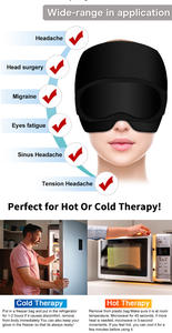 Chapeau de soulagement des maux de tête Apaisant Soulagement de la migraine Cap Gel Ice Head Wrap Maux de tête Masque pour les yeux pour les sinus - Product Image 3