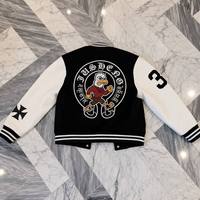 Chaqueta Varsity de Invierno para Hombre, Tallas Grandes, Diseño Urbano, Estilo Hip Hop, Forro Polar Transpirable, Algodón Grueso, Servicio OEM