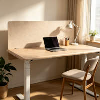 Cloison acoustique de bureau certifiée TUV, fixation par pince, en fibre de polyester NRC 0.9 ASTM E84 Eco