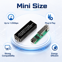 Módulo Transceptor de Fibra Óptica Mini SFP, Módulo Óptico Enchufable de Formato Pequeño para Equipos de Red FTTH FTTX