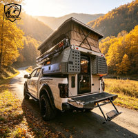 KYKY Huntoo Camper A02 Premium, douche intérieure toutes saisons, design personnalisé, camping-car préfabriqué en aluminium, camping-car coulissant dans la benne du camion