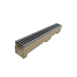 <span class=keywords><strong>Caniveau</strong></span> de drainage routier en U pour le traitement des eaux usées, en béton polymère avec <span class=keywords><strong>couvercle</strong></span> en fonte - Product Image 4