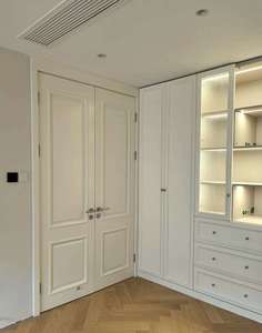 Soldes promotionnelles : Portes intérieures en bois massif peintes sur mesure, sculptées, pour maison et appartement, modernes et étanches - Product Image 3