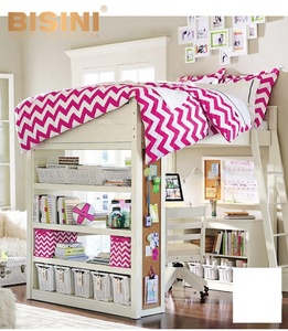 Di Colore bianco Per Bambini In Legno <span class=keywords><strong>Letto</strong></span> A Castello <span class=keywords><strong>Con</strong></span> Scrivania E Libreria - Product Image 5