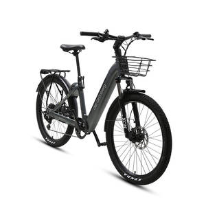 Vélo électrique de ville TXED 36V 14.5AH avec batterie au lithium, cadre en alliage 7 vitesses avec fourche à suspension, moteur de moyeu arrière 36V/250W - Product Image 6