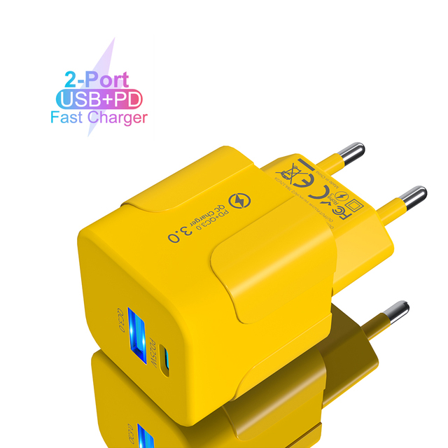 New Fast Charging 25W USB-C PD 3.0 PPS Wall Charger with QC3.0 and OTP Protection for Mobile Phone