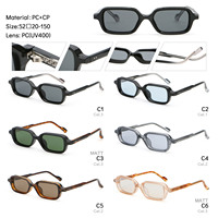 Lunettes de soleil polarisées rectangulaires à monture épaisse pour hommes et femmes, idéales pour les voyages et la décoration urbaine